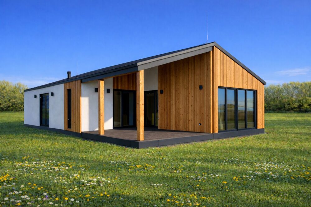 Modulhaus Graz Putz Holz